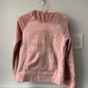 Roots pink 9-10 year sweat shirt